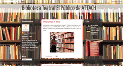 Desktop Screenshot of bibliotecateatralelpublico.blogspot.com