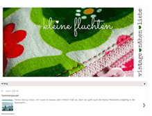 Tablet Screenshot of kleinefluchten.blogspot.com