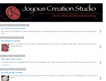 Tablet Screenshot of joyous-creation-studio.blogspot.com