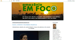 Desktop Screenshot of amazoniaemfoco.blogspot.com