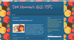 Desktop Screenshot of debneumanbiztips.blogspot.com