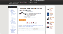 Desktop Screenshot of golddiggermetaldetectorinfo.blogspot.com