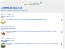 Tablet Screenshot of mostrandocaminho.blogspot.com