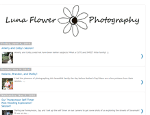 Tablet Screenshot of lunaflowerphotography.blogspot.com