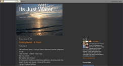 Desktop Screenshot of itsjustwater.blogspot.com