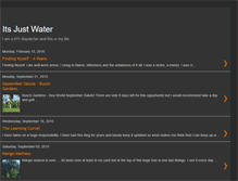 Tablet Screenshot of itsjustwater.blogspot.com