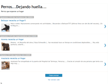 Tablet Screenshot of perrosdejandohuella.blogspot.com