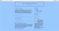 Desktop Screenshot of kpetrecreations.blogspot.com