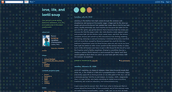 Desktop Screenshot of lentilsoup.blogspot.com