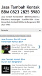 Mobile Screenshot of jasakontakbb.blogspot.com