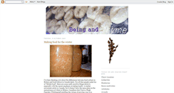 Desktop Screenshot of beingandthyme.blogspot.com