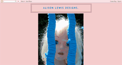 Desktop Screenshot of alisonlewisdesigns.blogspot.com