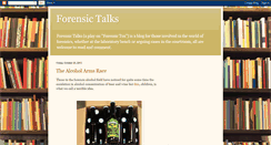 Desktop Screenshot of forensictalks.blogspot.com