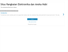 Tablet Screenshot of aneka-elektronika.blogspot.com