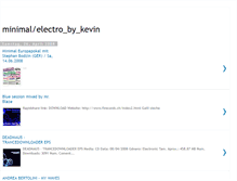 Tablet Screenshot of minimal-electro-by-kevin.blogspot.com