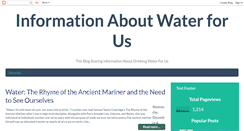Desktop Screenshot of drinkingwaterforus.blogspot.com