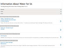 Tablet Screenshot of drinkingwaterforus.blogspot.com