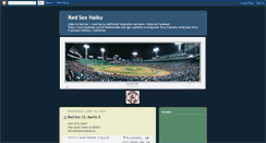 Desktop Screenshot of bostonredsoxhaiku.blogspot.com