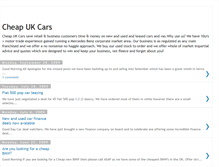 Tablet Screenshot of cheapukcars.blogspot.com