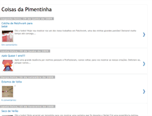 Tablet Screenshot of coisasdapimentinha2.blogspot.com