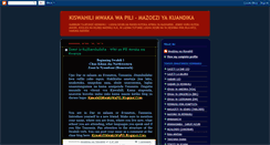 Desktop Screenshot of kiswahilimwakawapili.blogspot.com