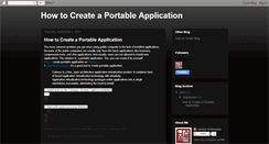 Desktop Screenshot of how-to-create-a-portable-application.blogspot.com