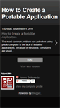 Mobile Screenshot of how-to-create-a-portable-application.blogspot.com