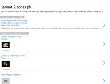 Tablet Screenshot of jannat2songspk.blogspot.com