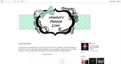 Desktop Screenshot of heathersmakeup.blogspot.com