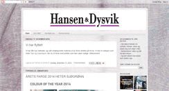 Desktop Screenshot of hansenodysvik.blogspot.com