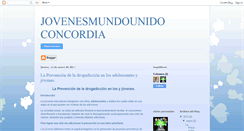 Desktop Screenshot of jovenesmundounidoconcordia.blogspot.com