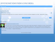Tablet Screenshot of jovenesmundounidoconcordia.blogspot.com