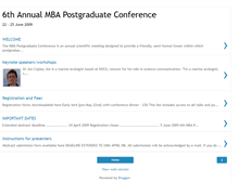 Tablet Screenshot of mbapostgradconference.blogspot.com