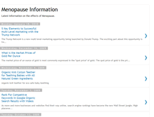 Tablet Screenshot of menopause-information.blogspot.com