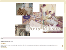 Tablet Screenshot of douxplaisirs.blogspot.com