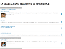 Tablet Screenshot of ladislexiacomotrastornodeaprendizaje.blogspot.com