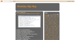 Desktop Screenshot of ninetieshiphop.blogspot.com