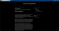 Desktop Screenshot of fotos-dragones.blogspot.com