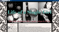 Desktop Screenshot of lifeofasinglegirl2007.blogspot.com