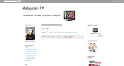 Desktop Screenshot of malaysiantv.blogspot.com