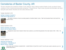 Tablet Screenshot of baxtercountycemeteries.blogspot.com