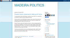 Desktop Screenshot of madeirapolitics.blogspot.com