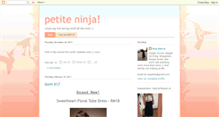 Desktop Screenshot of petiteninja.blogspot.com