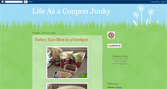 Desktop Screenshot of lifeasacouponjunky.blogspot.com