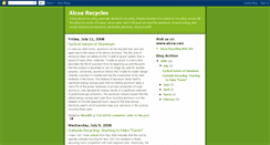 Desktop Screenshot of alcoarecycles.blogspot.com