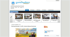 Desktop Screenshot of gamebunkerz.blogspot.com