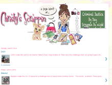 Tablet Screenshot of christysscrappin.blogspot.com