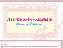 Tablet Screenshot of boutiqueaurora.blogspot.com