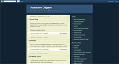 Desktop Screenshot of homebrewodyssey.blogspot.com