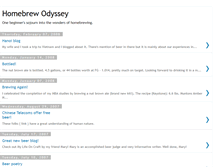 Tablet Screenshot of homebrewodyssey.blogspot.com
